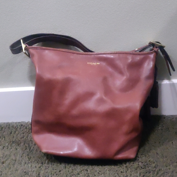 Coach Brown Leather Bucket Bag - Picture 1 of 6